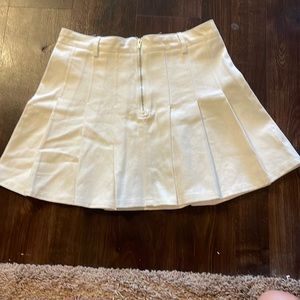 altrd state white denim skirt